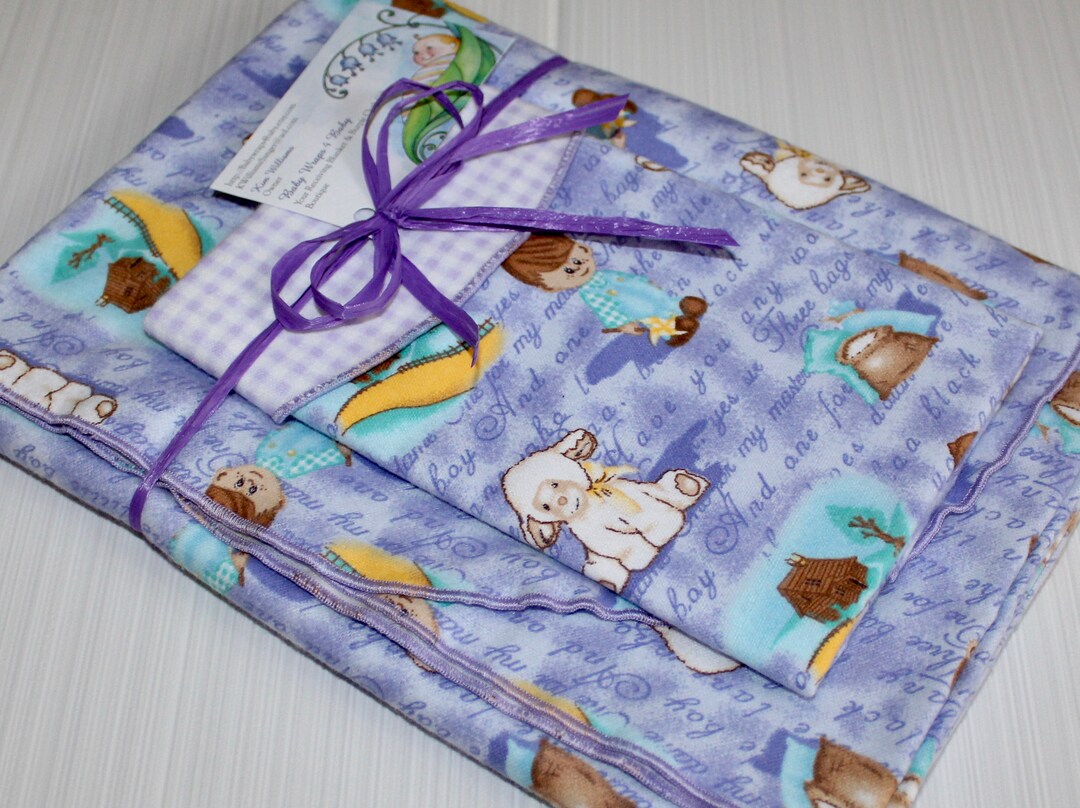 Bah Bah Black Sheep Receiving Blanket Only Extra Large, Nursery Rhymes