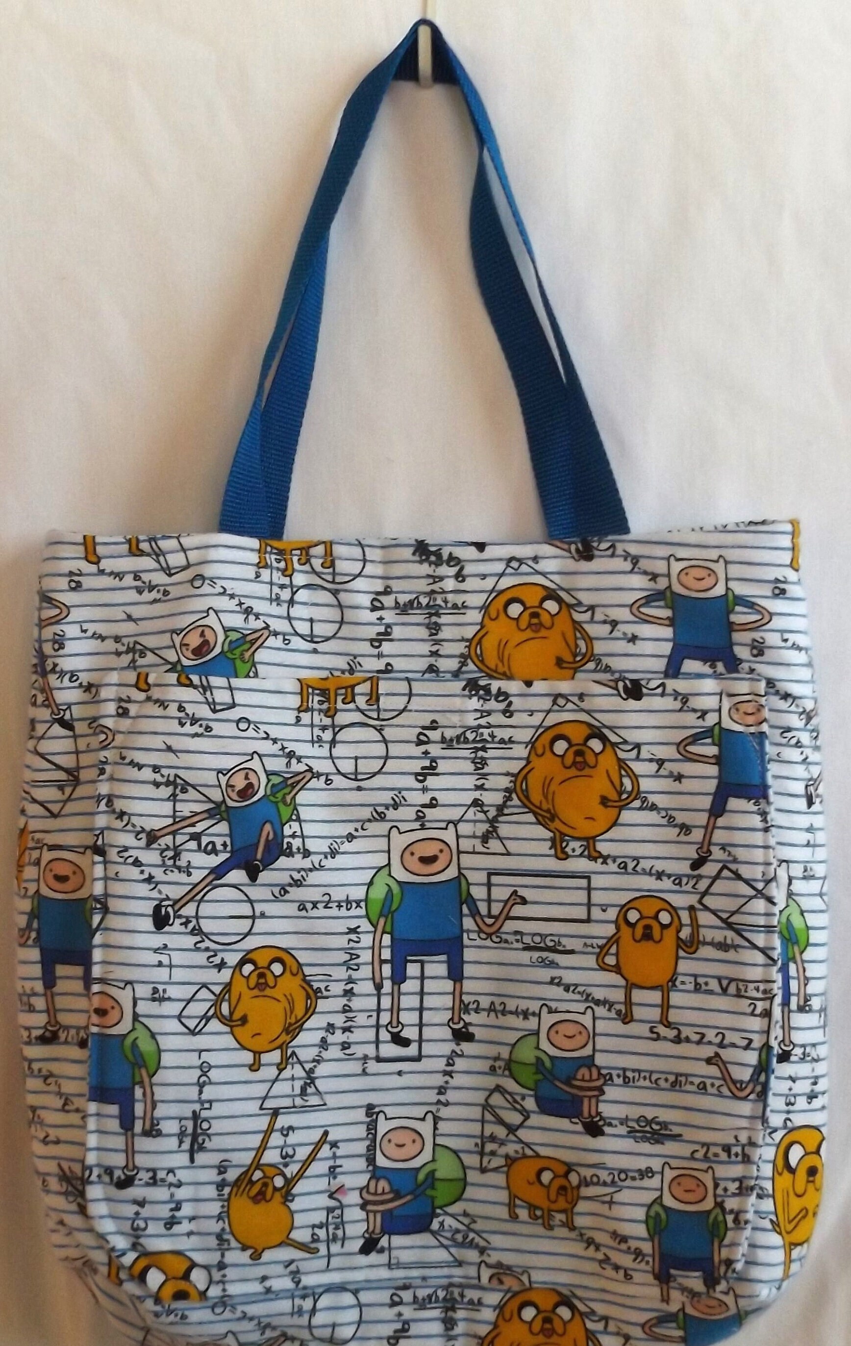 Adventure Time... Tote Bag New Handmade ...Cartoon Network  Finn and Jake