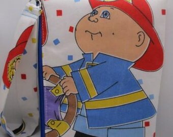 Cabbage Patch Kids Wristlet / Pouch -- Handmade  Vintage Fireman