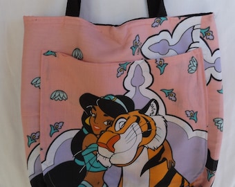 Jasmine and Rajah Tote Bag New Handmade Disney