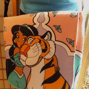 Jasmine and Rajah Fabric Messenger HIP  Cross- Body Adjustable  Bag  Disney Princess