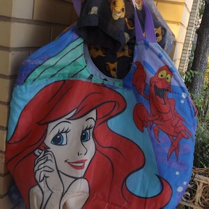 Little Mermaid  Big Round Shoulder Bag Disney Ariel Sebastain