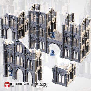 Cathedral Ruins - Closed or Open Options - Modular Terrain {By TXARLIFACTORY}