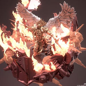 The Great One Destroys Titan – Epic Diorama Centerpiece Miniature