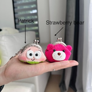 Handmade Crochet Animal Coin Purse Keychain – Cute Mini Wallet afbeelding 5