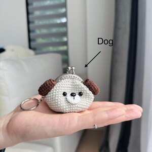 Handmade Crochet Animal Coin Purse Keychain – Cute Mini Wallet afbeelding 7