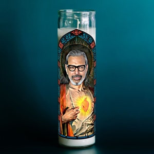 Saint Goldblum Prayer Candle