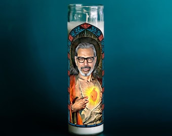 Saint Goldblum Prayer Candle