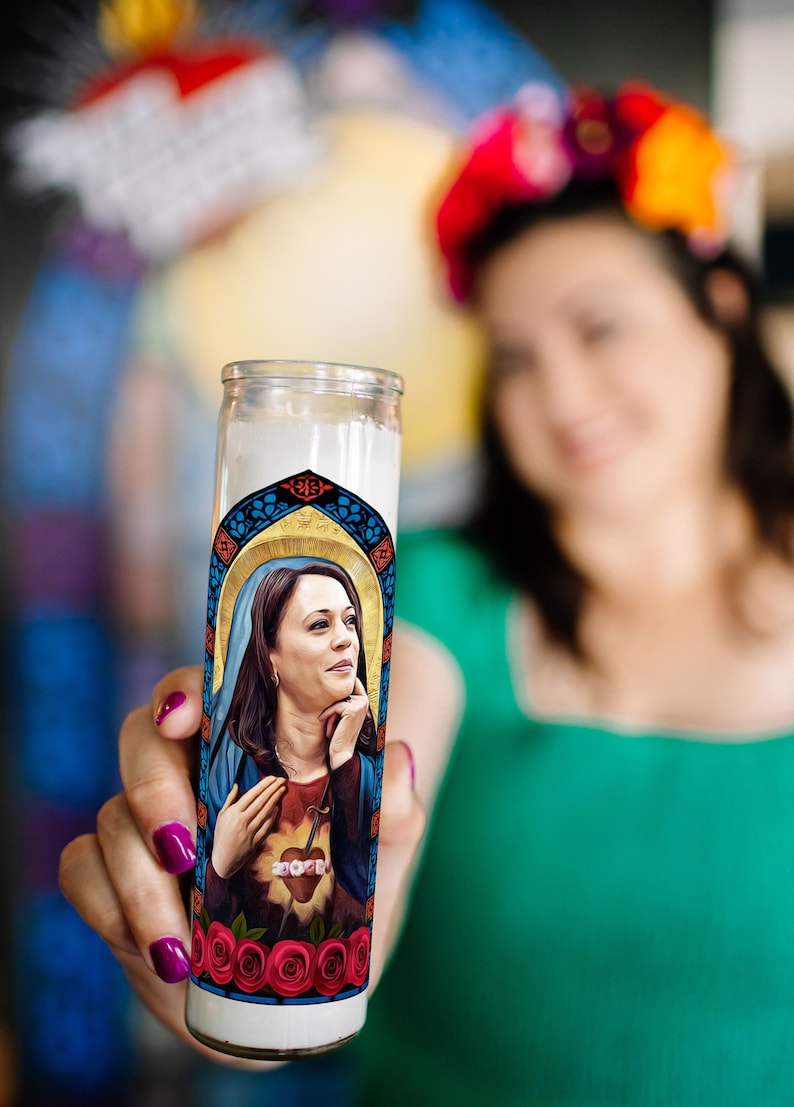 Saint Biden and Kamala Prayer Candle Set image 4