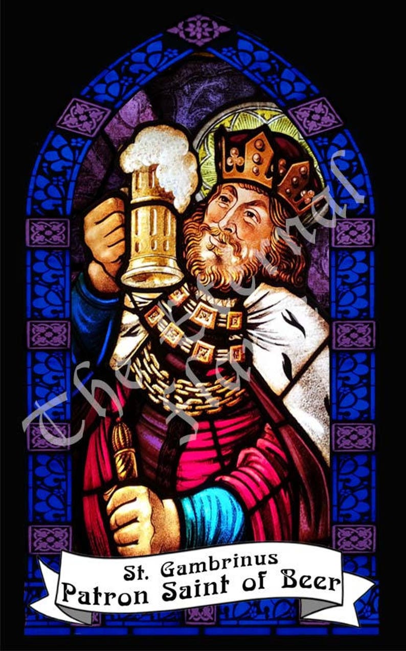 Patron Saint of Beer Prayer Candle Etsy