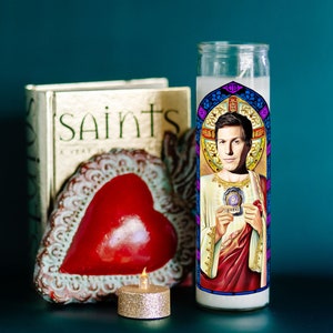 Saint Jake Peralta Prayer Candle image 2