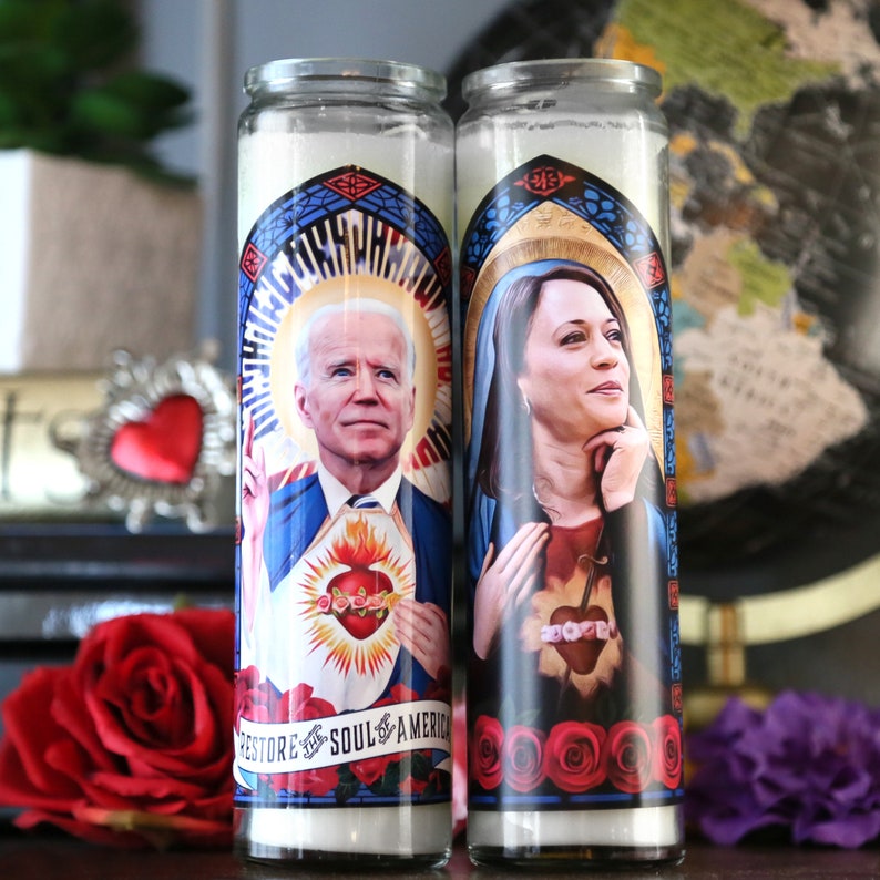 Saint Biden and Kamala Prayer Candle Set image 3