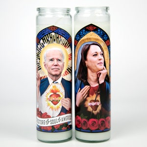 Saint Biden and Kamala Prayer Candle Set image 1