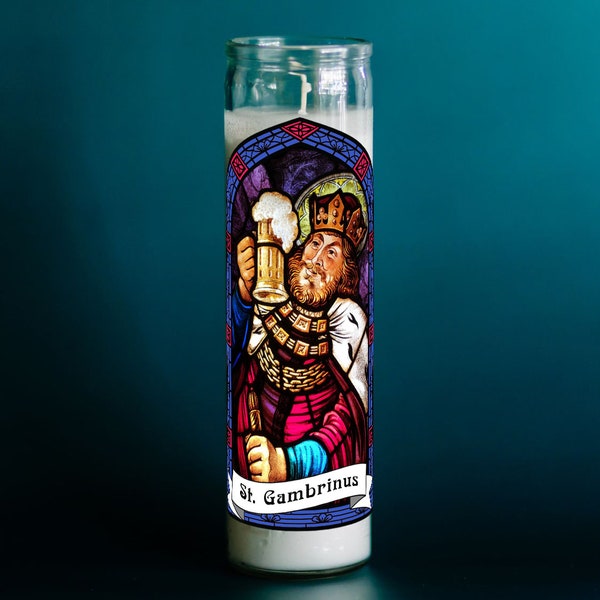 Patron Saint of Beer Prayer Candle