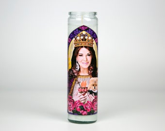 Our Lady of Diamonds and Rose Prayer Candle