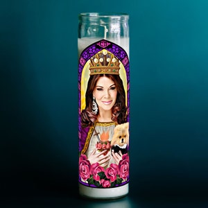 Our Lady of Diamonds and Rose Prayer Candle