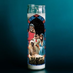 Happy Life Day Prayer Candle image 1
