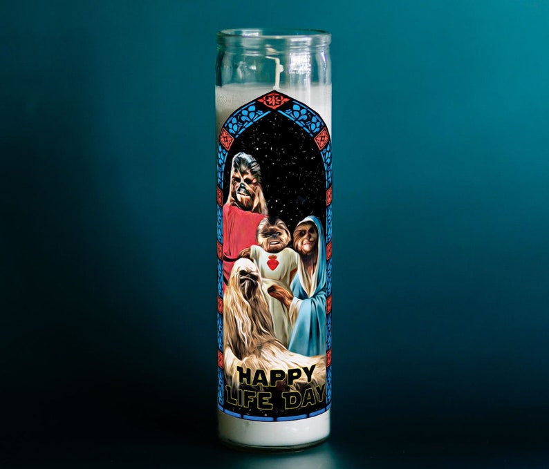 Happy Life Day Prayer Candle image 1