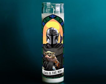 Saint Bounty Hunter and Child Prayer Candle