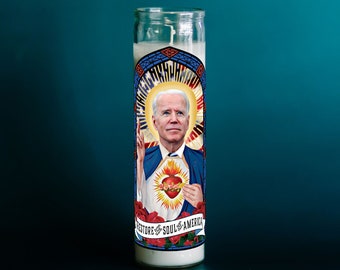 Saint Biden, Patron Saint of Restoring the Soul of America Prayer Candle