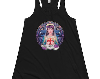 Patron Saint of Love Stories Racerback Tank