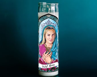 Our Lady of Wild Roses Prayer Candle