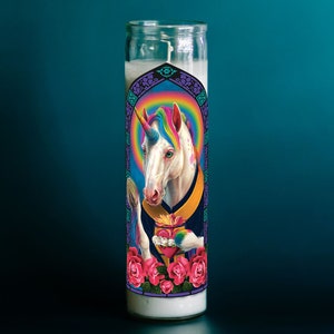 Vela de oración del Santo del Unicornio imagen 1