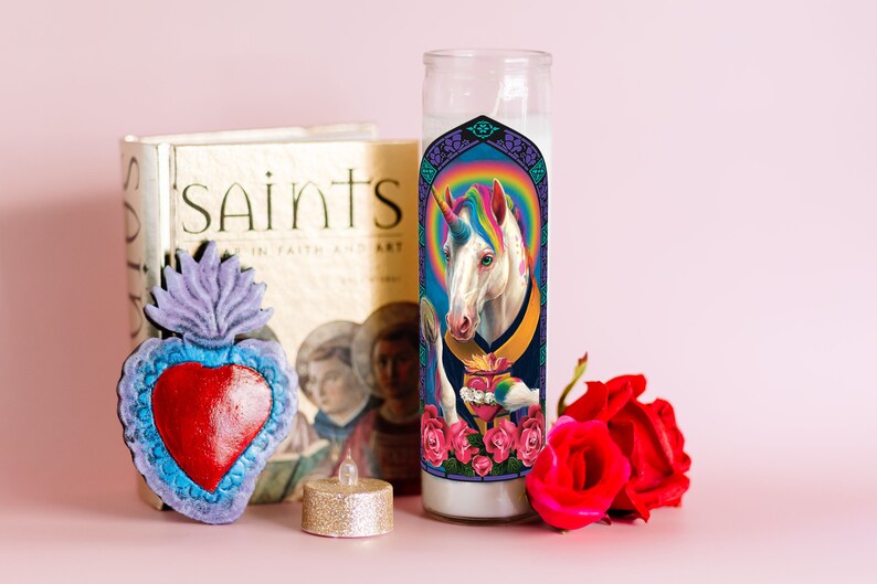 Bougie de prière du Saint de la Licorne image 4