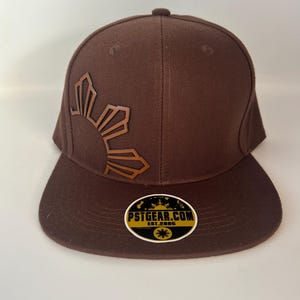 Philippines Filipino Brown Island Design Rising Sun Rare trucker snapback Black Hat