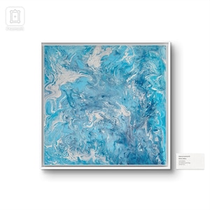 Blue dream. Painting on canvas. Interior decoration