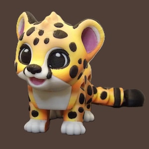 Fun Flexi Fidget Baby Cheetah - Articulated - Free gift with purchase