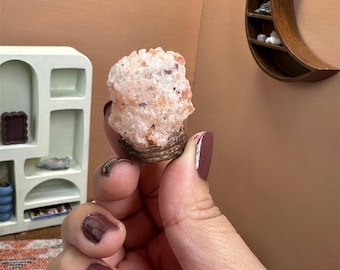 Lámpara de sal rosa en miniatura: funcional y única