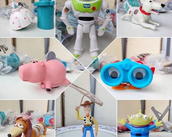 Vintage Burger King Toy Story Complete Set Kids Meal Original Figures Packages Instructions Great Condition Buzz Woody Pig Binoculars ...