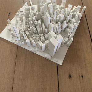 Grande carte de Manhattan imprimée en 3D