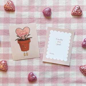 You Are My Soilmate Valentine | Etiqueta de Dia dos Namorados com inspiração vintage para download | Dia dos Namorados para impressão para crianças, salas de aula e festas