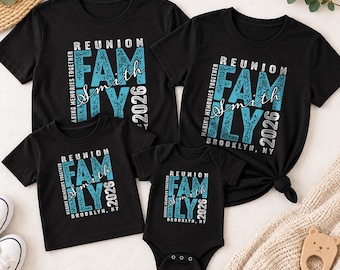 Family Reunion Shirt Custom Matching Vacation Group Personalized 2026 Keepsake Tee