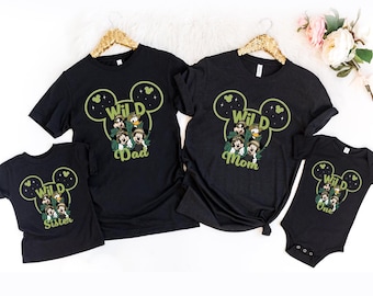 Disney Wild One Shirt, Mickey Safari Birthday Shirt, Jungle Mickey Family Shirts, Safari Birthday Party, Animal Kingdom Shirt, Disney Safari