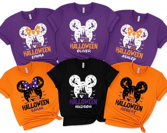 Custom Halloween Family Matching Shirt, Disney Halloween Shirt,  Mickey Halloween Tee, Disney Halloween Skeleton Tee, Not So Scary Halloween
