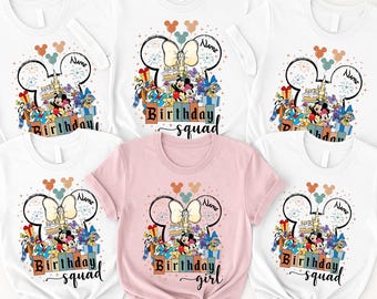 Custom Disney Birthday Shirt, Mickey Minnie Shirt, Disney Birthday Boy Tees, Disney Birthday Family Vacation Shirt, Disneyland Birthday Tee