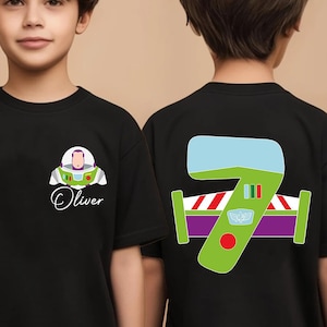 Custom Birthday Boy Shirt, Personalized Family Bday Tee, Disney Toy Story Gift Toddler Sweatshirt