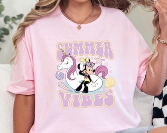 Minnie Summer Vibes Shirt, Disney Summer Vibes Shirt, Disneyland Shirt, Disney Hello Summer Shirt, Magical Kingdom Shirt, Summer Trip Shirt