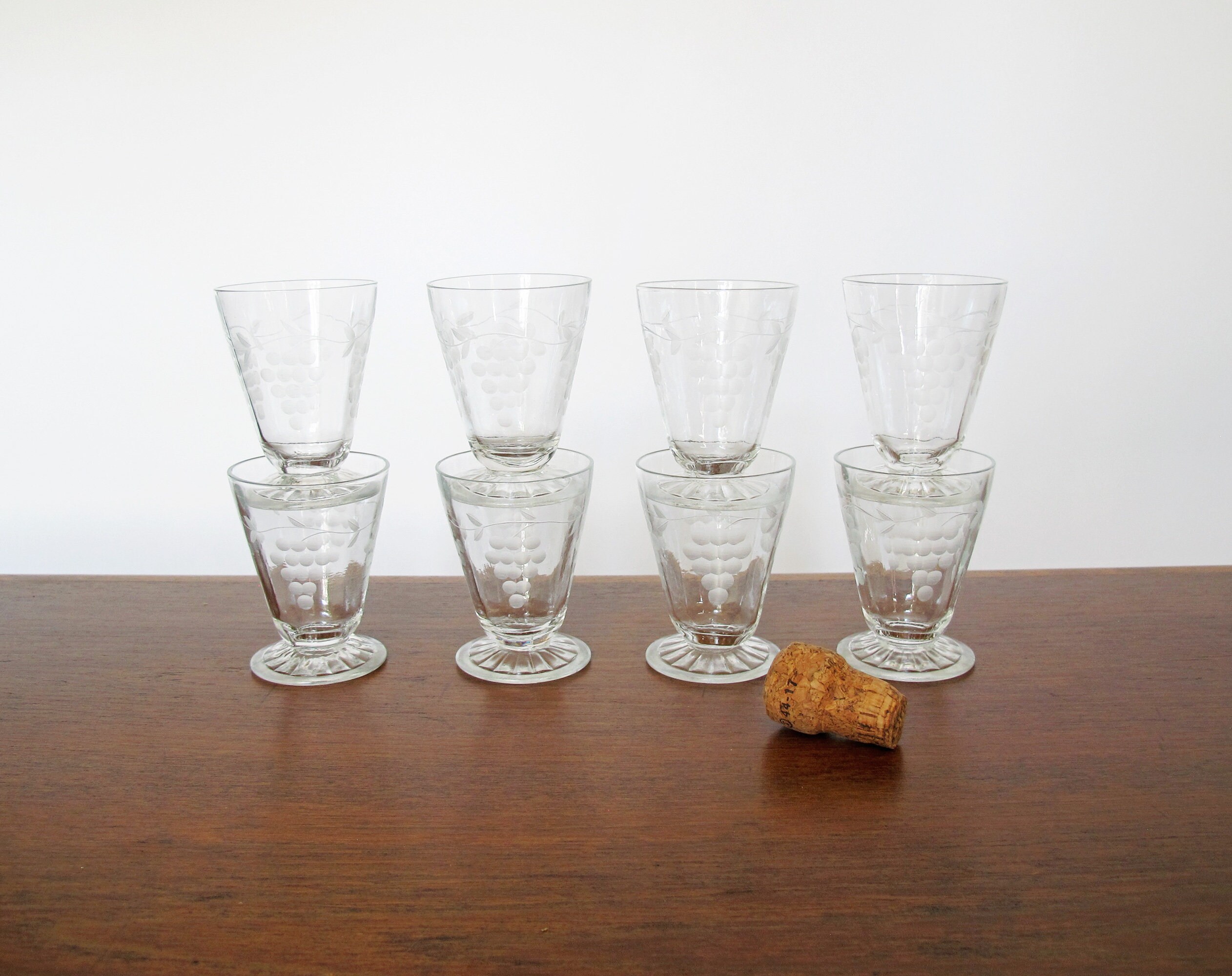 1.2 Oz Shot Glasses Set, Clear Cordial Glasses, Fancy Shot Glasses