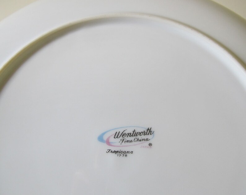 Set of 8 Midcentury Wentworth Fine China Dinner Plates Etsy