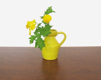 Mid Century Yellow Creamer Pitcher Rosenthal Netter Italy