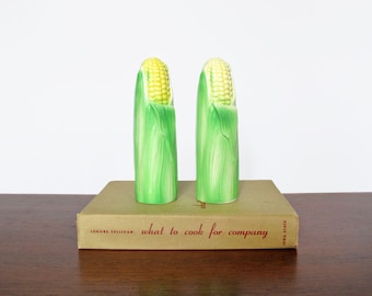 Vintage Corn Cob Salt and Pepper Shakers Made in Japan Porcelain