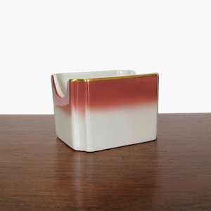 Mayer China Sugar Packet Dish with Mauve Band and Gold Rim