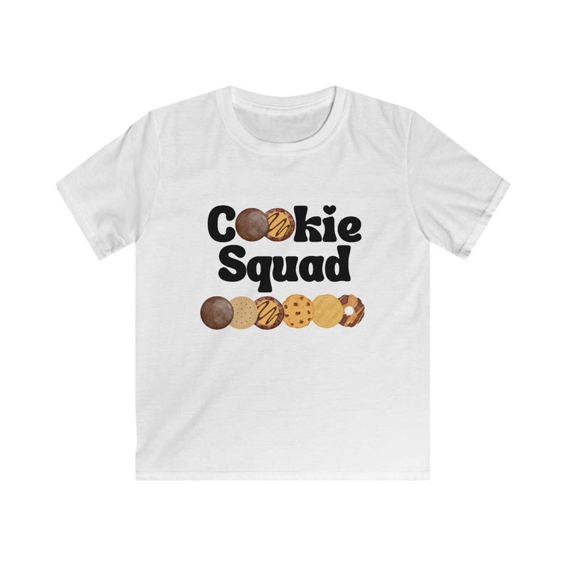 Girl Scouts Cookie Squad Kids Tee, Fun Shirt for Young Cookie Lovers, Cookie Dealer, Cookie Boss, GSA Scout Mom, Scout Booth Essentials image 2