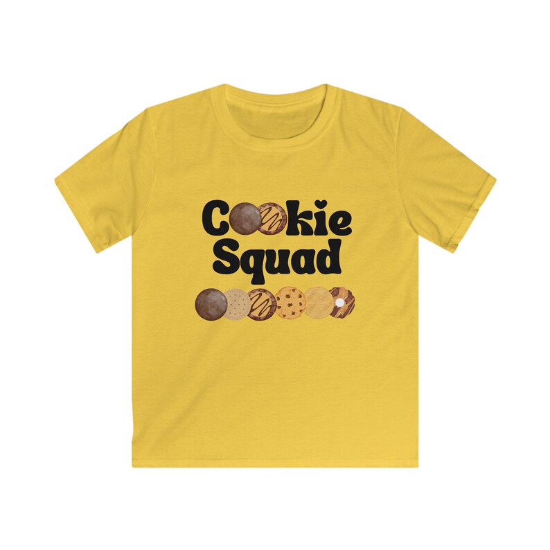 Girl Scouts Cookie Squad Kids Tee, Fun Shirt for Young Cookie Lovers, Cookie Dealer, Cookie Boss, GSA Scout Mom, Scout Booth Essentials image 4
