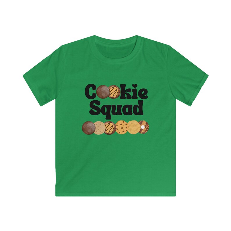 Girl Scouts Cookie Squad Kids Tee, Fun Shirt for Young Cookie Lovers, Cookie Dealer, Cookie Boss, GSA Scout Mom, Scout Booth Essentials image 8