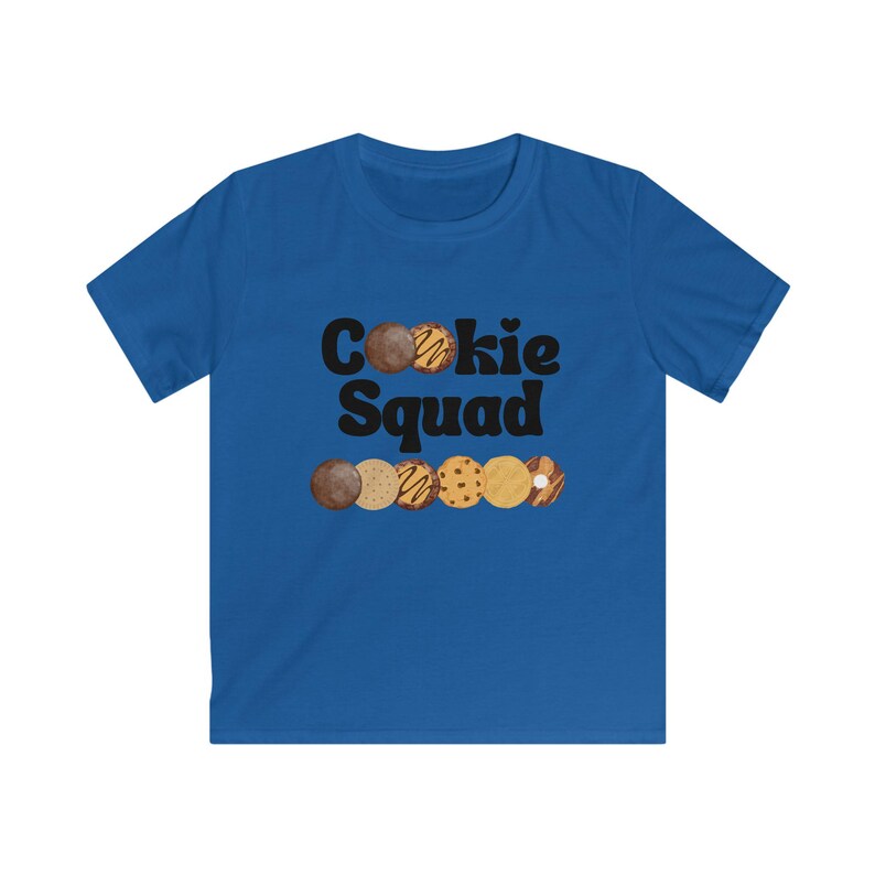 Girl Scouts Cookie Squad Kids Tee, Fun Shirt for Young Cookie Lovers, Cookie Dealer, Cookie Boss, GSA Scout Mom, Scout Booth Essentials image 6